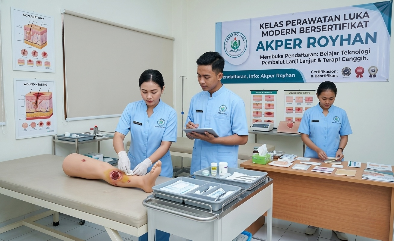 Akper Royhan Buka Kelas Perawatan Luka Modern Bersertifikat